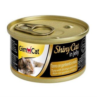 Gimcat Shiny Cat Ton Balık Karidesli ve Malt Özlü 70 gr Kedi Maması kullananlar yorumlar